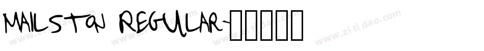 Mailston Regular字体转换